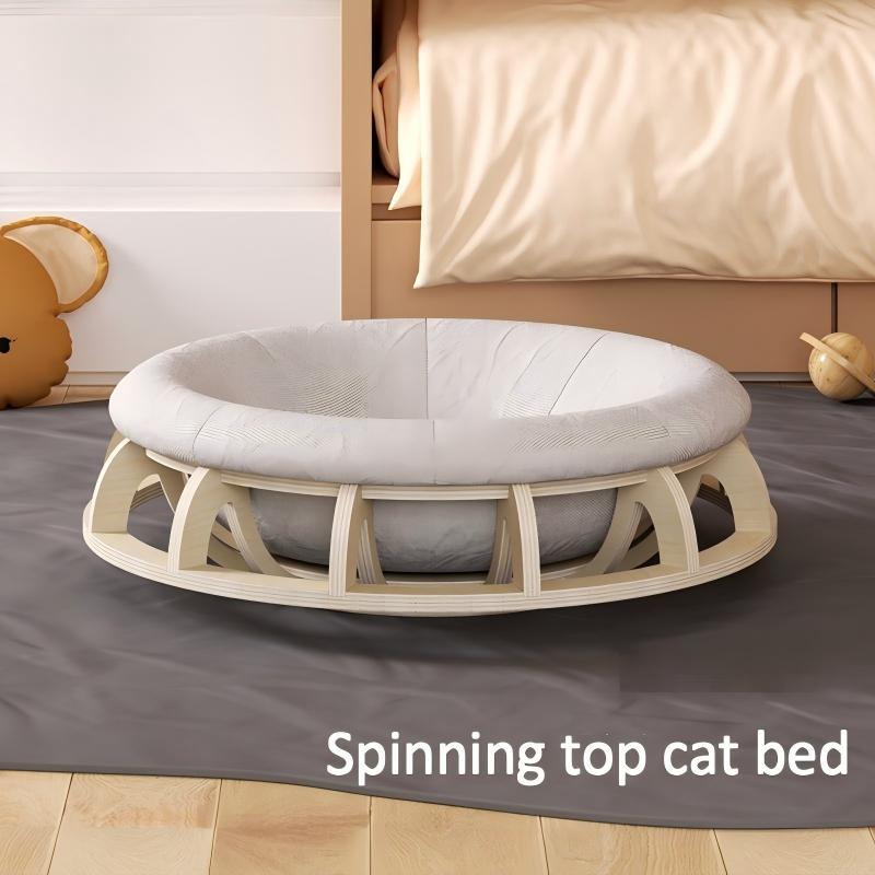 Hot-selling Spinning Cat Bed cat Beds for Indoor Cats Rattan cat Bed cat Bed Luxury cat Radiator Bed cat Bed Mat