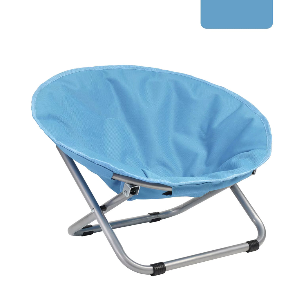 Creative Foldable Portable Round Elevated Pet Bed, with Printed Design, Breathable and Waterproof, Steel Frame, Hand Washable