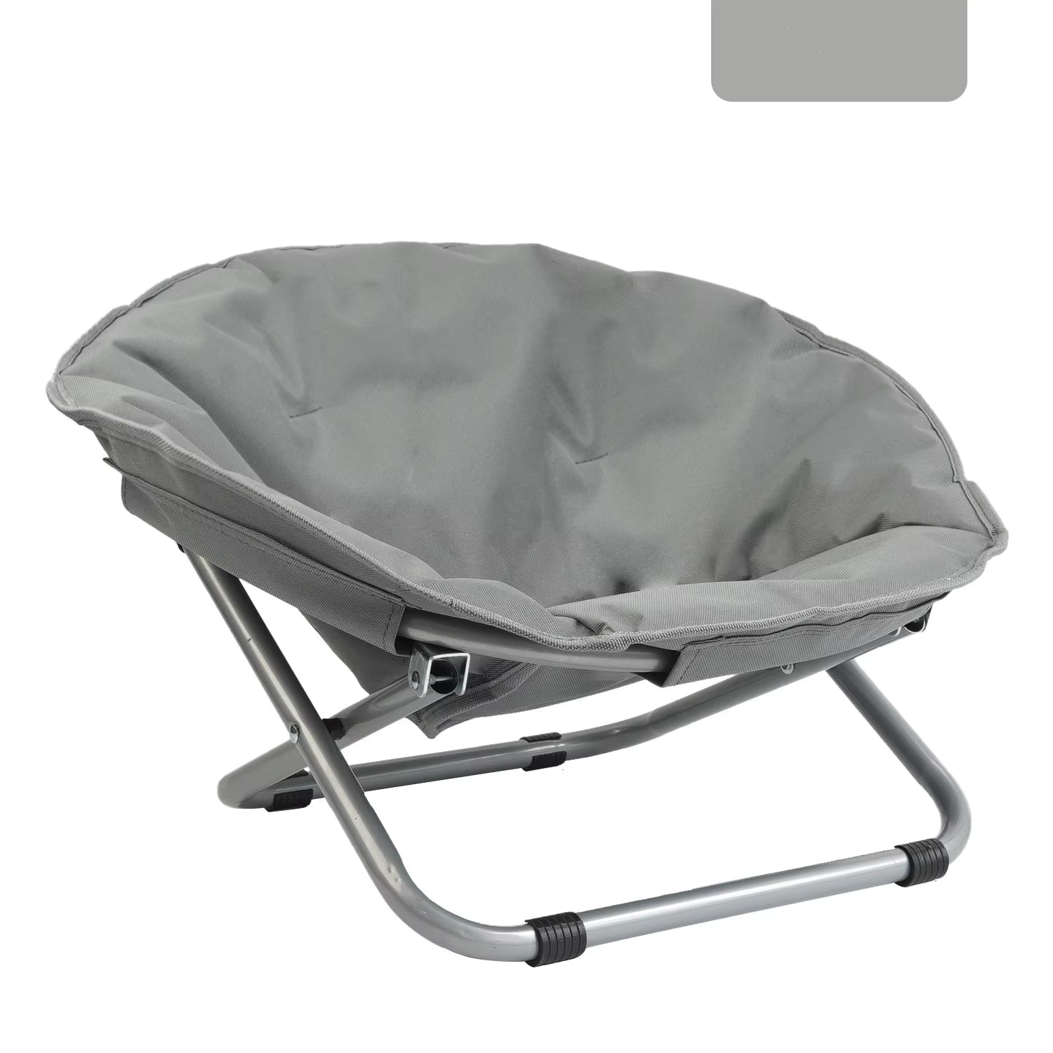 Creative Foldable Portable Round Elevated Pet Bed, with Printed Design, Breathable and Waterproof, Steel Frame, Hand Washable