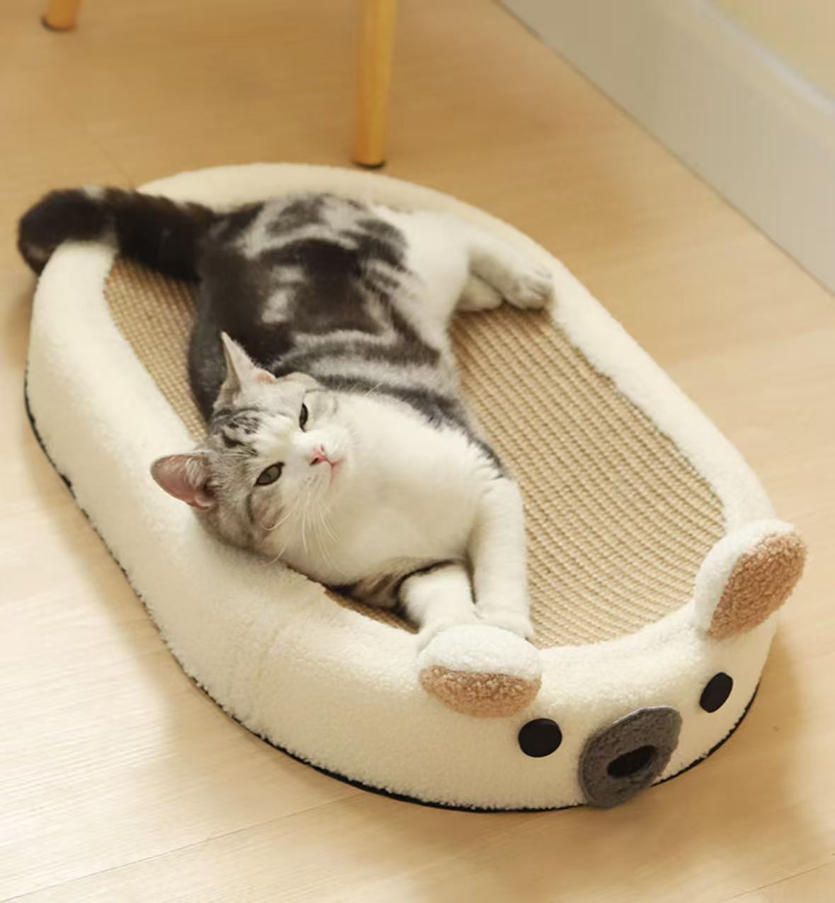 Sisal Cat Scratching Board Nest Claw Grinding Durable Basin One-Piece Molded Non-Shedding Cat Supplies Mat