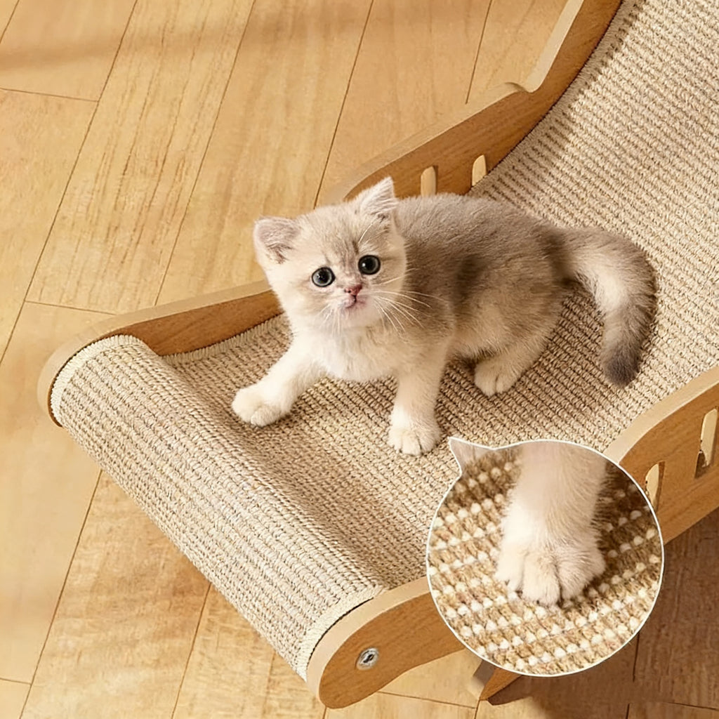 Chair Wood cat Scratcher cat Scratcher Bed Sisal Hot Sales 100% Natural Sisal Large Size cat Scratcher Mat Pad Modern Style