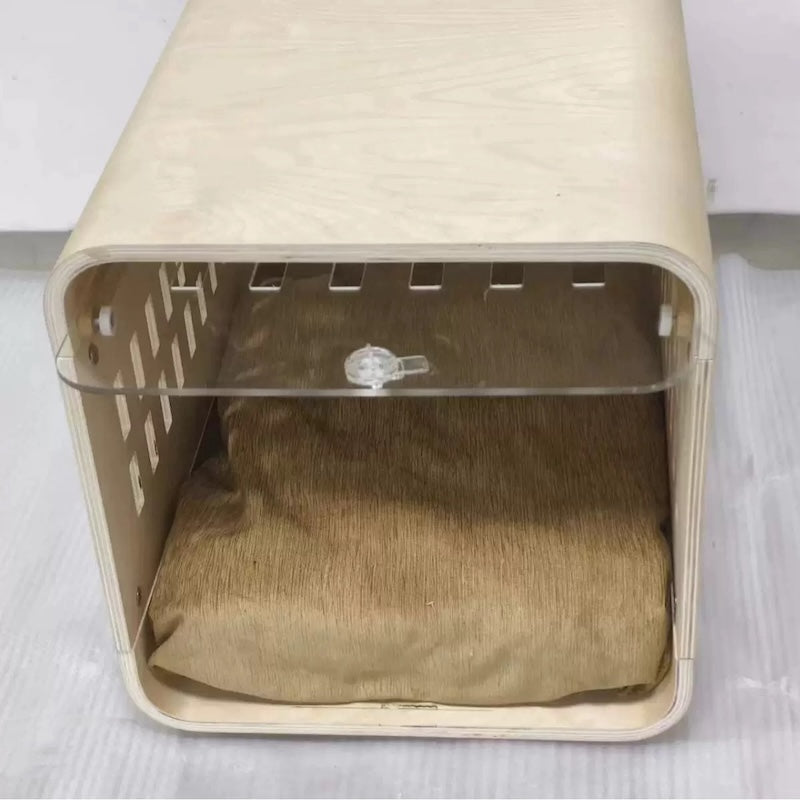 Home Indoor Wooden Ark Dog House New Breathable Solid Wood Pet House Wooden Pet House