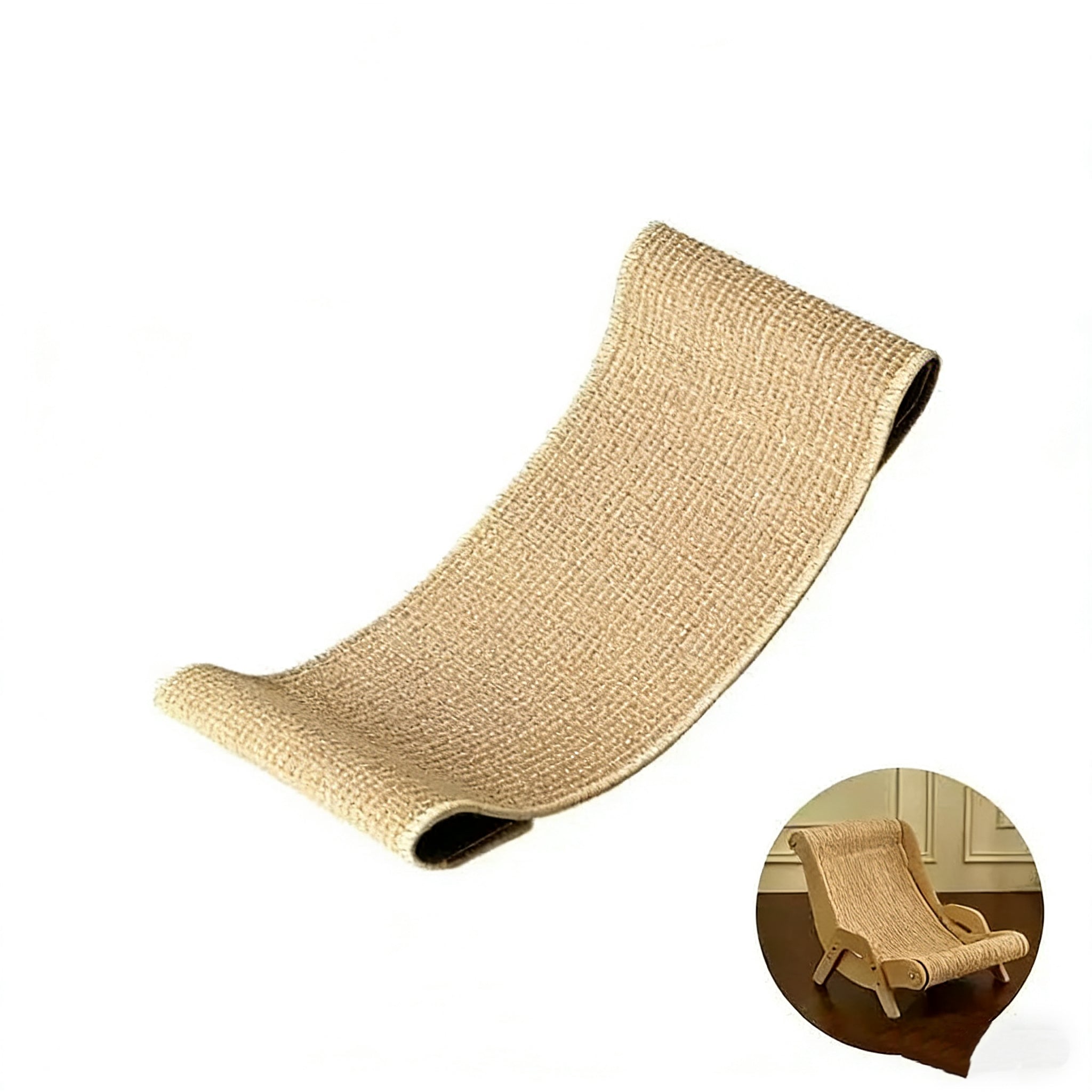 Chair Wood cat Scratcher cat Scratcher Bed Sisal Hot Sales 100% Natural Sisal Large Size cat Scratcher Mat Pad Modern Style