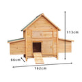 Modern Solid Wood Poultry Cage Rainproof Chicken Coop and Rabbit Cage with Brooding Box Easy to Clean for Gardens