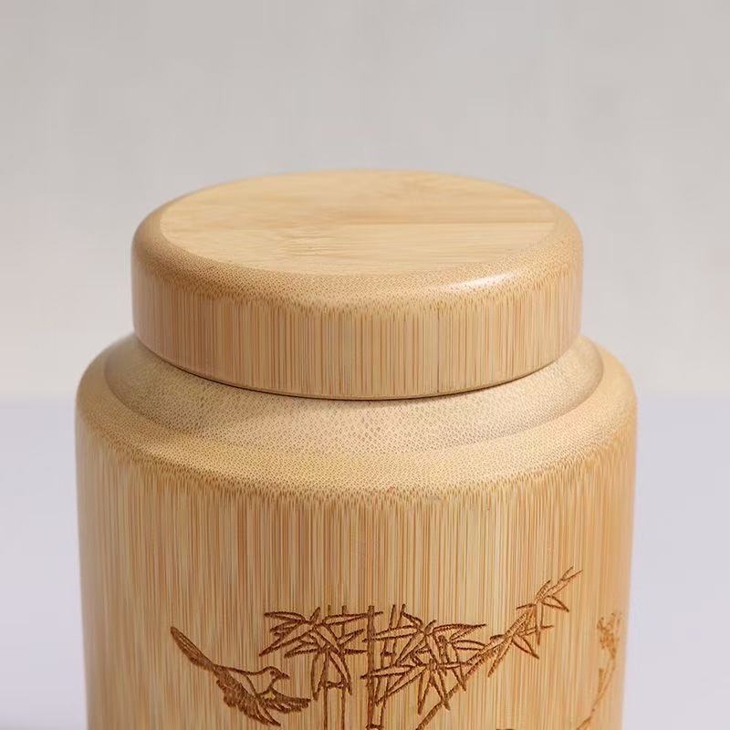Solid Wood Ash Urn with Custom Pattern, Eco-Friendly Casket Stand, Suitable for Pet Cremation Supplies, Memorial Pet Ash Box