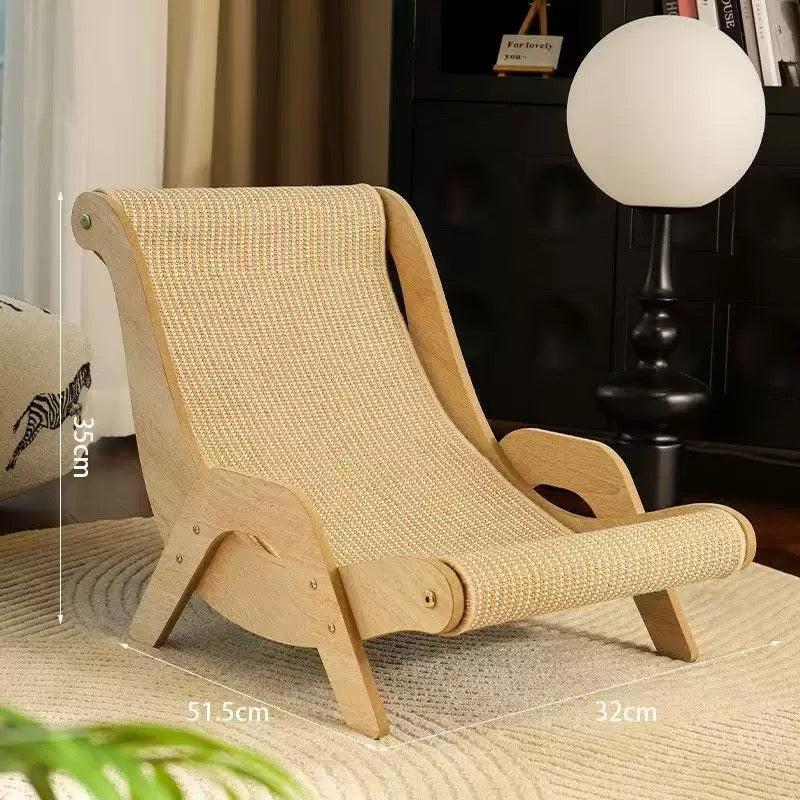 Chair Wood cat Scratcher cat Scratcher Bed Sisal Hot Sales 100% Natural Sisal Large Size cat Scratcher Mat Pad Modern Style