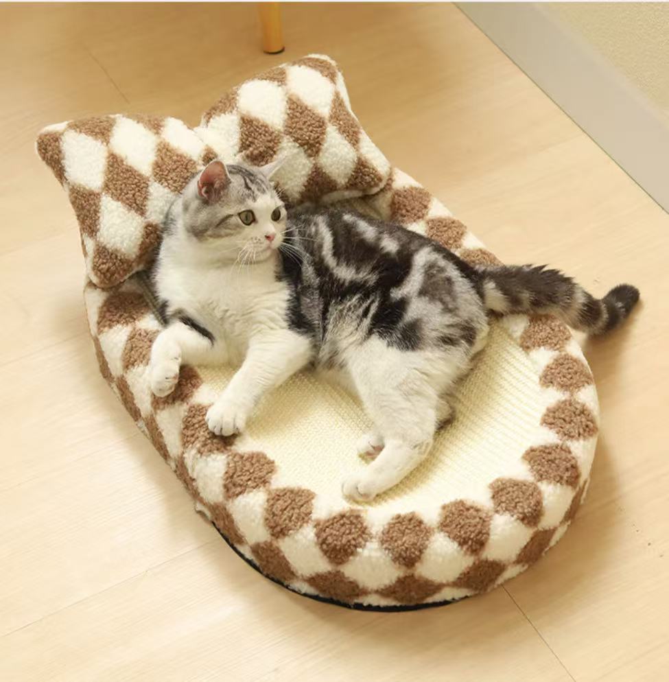 Sisal Cat Scratching Board Nest Claw Grinding Durable Basin One-Piece Molded Non-Shedding Cat Supplies Mat