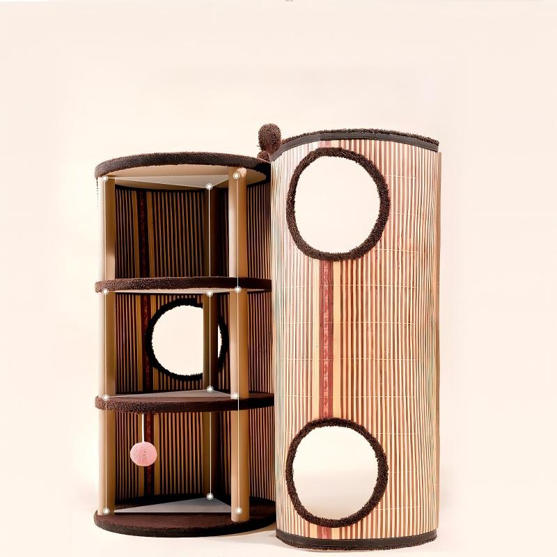 Cat Tree House Wooden cat House Breathable Adorable cat House Indoor cat Bed Luxury cat House