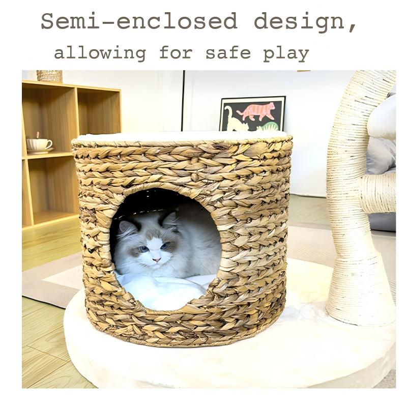 2026 New Model cat Tree House Luxury-inspired cat Tower Tree Solid Wood cat Tree Supports Wholesale