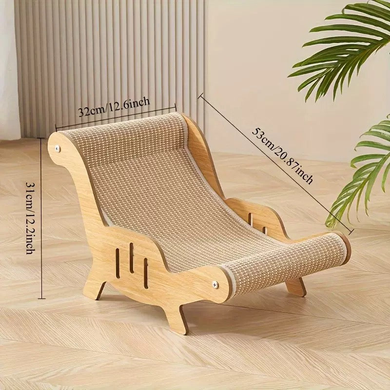 Chair Wood cat Scratcher cat Scratcher Bed Sisal Hot Sales 100% Natural Sisal Large Size cat Scratcher Mat Pad Modern Style
