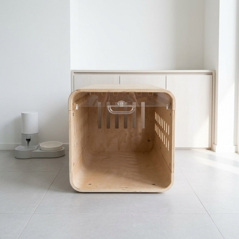 Home Indoor Wooden Ark Dog House New Breathable Solid Wood Pet House Wooden Pet House