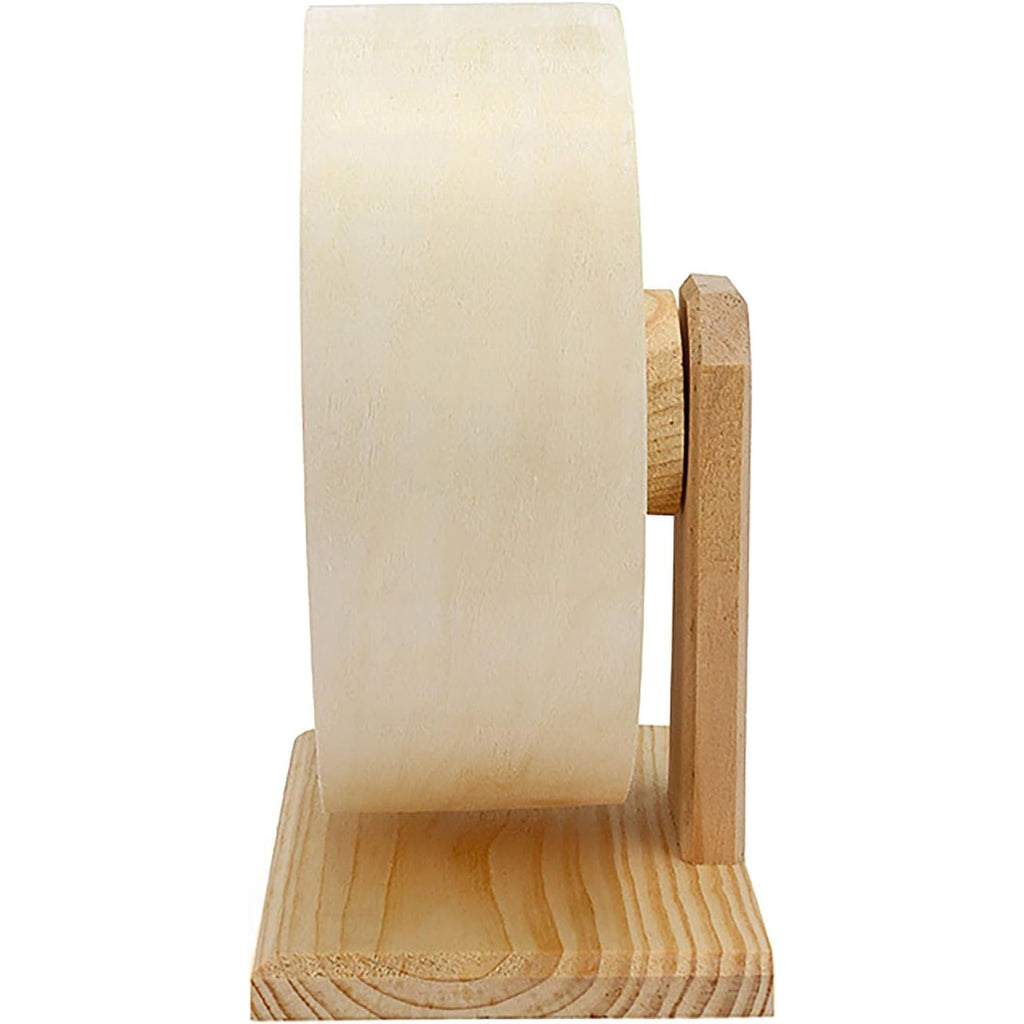 Handmade Modern Wooden Exercise Wheel for Small Pets Interactive Chewing Toy for Hamster Rat Pig Chinchilla Gerbil Etc