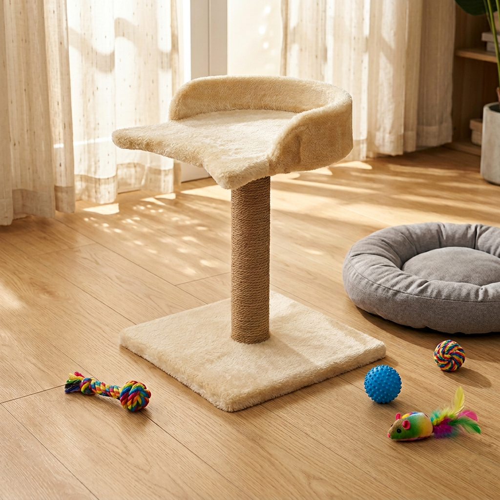 Cat Scratching Post Cat Climbing Frame Vertical Scratcher Large Bed Cat Cotton Nest Cat Tree Jumping Platform
