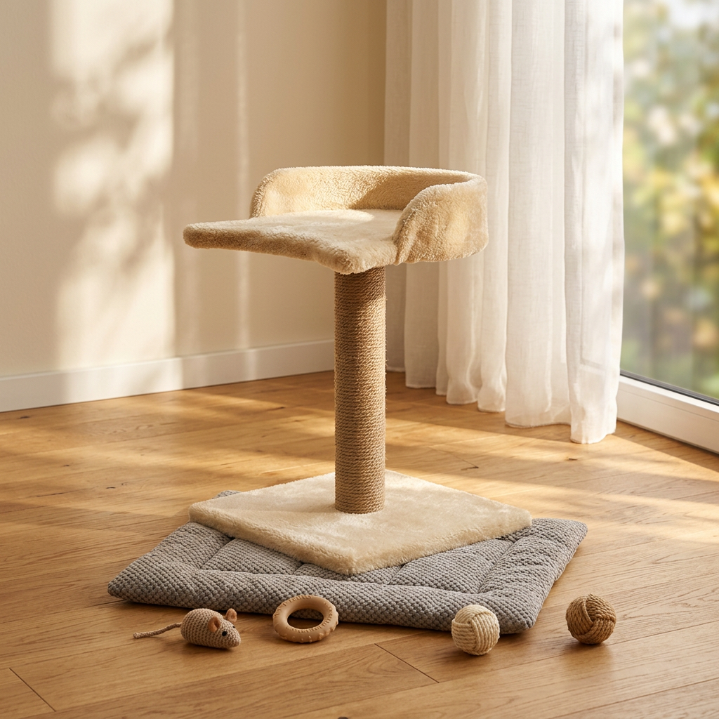 Cat Scratching Post Cat Climbing Frame Vertical Scratcher Large Bed Cat Cotton Nest Cat Tree Jumping Platform