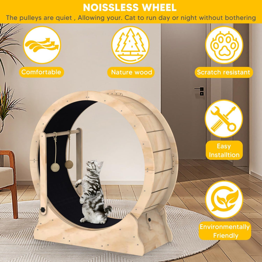 Hot Selling High Quality Interactive Cat Exercise Wheel Funny Sustainable Cat Teaser Treadmill Track Today's Trending Hot Item